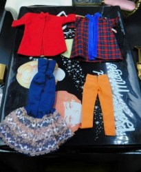 barbie black double case clothes a